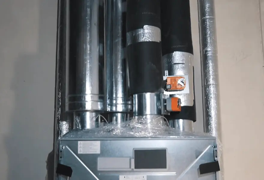 Установка MAICO WS 320 KB на этапе монтажа