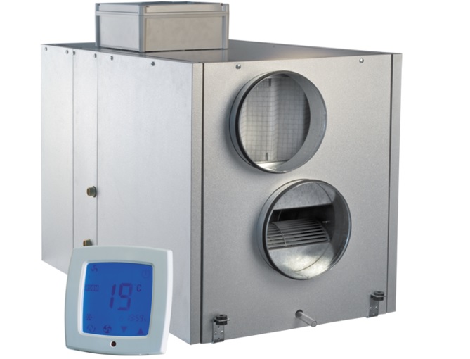 Припливно-витяжна установка із сенсорною панеллю управління