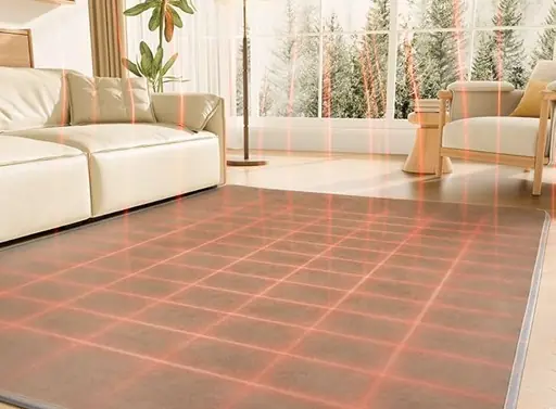 Монтаж инфракрасного теплого пола