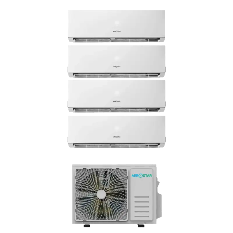 Комплект мультиспліт-системи Aerostar FM AER-24U4-R32-OU/CL AER-A-R32-IU, 453324