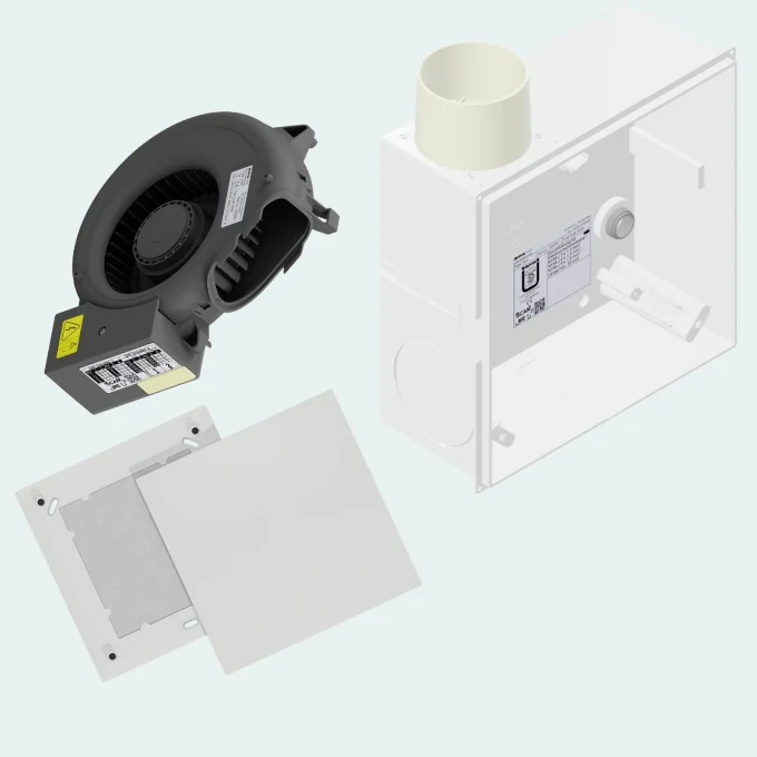 Вентиляторная вставка Meltem S-EC в корпусе