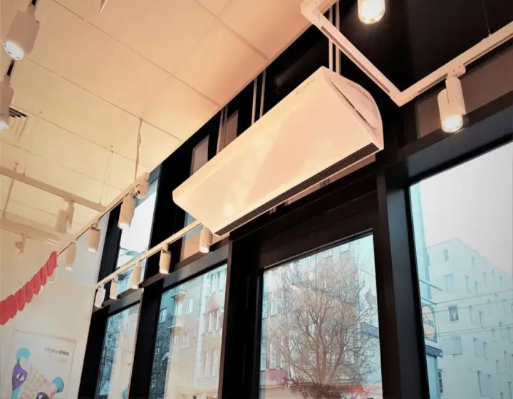 Монтаж тепловых завес