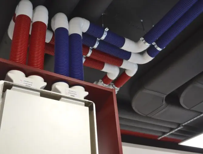 Пример незашитого монтажа вентустановки Meltem M-WRG-II E-FC