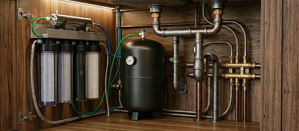 Проточный фильтр под мойку