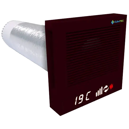 Побутовий рекуператор Climtec Quattro 125 Standard (RAL 3007. Чорно-червоний), CLM-00083