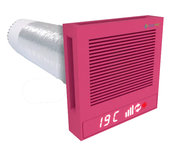 Побутовий рекуператор Climtec Quattro 125 Standard (RAL 4010. Телемагента), CLM-00086