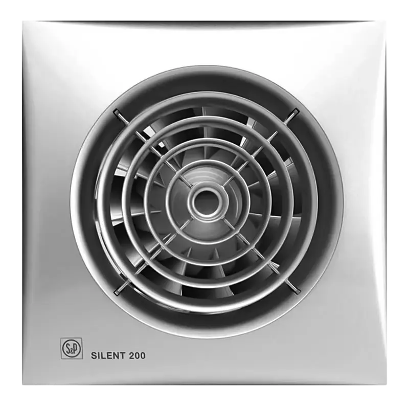 Вентилятор для ванної Soler&Palau SILENT-200 CHZ SILVER, 5210613400