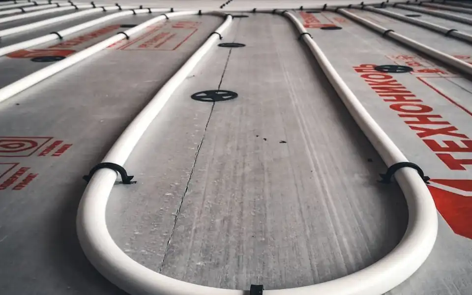 Укладка труб водяного пола