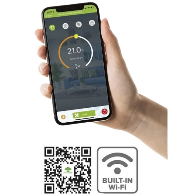 Фанкойл MYCOND SILVER GLASS LOW Wi-Fi, фото - 4