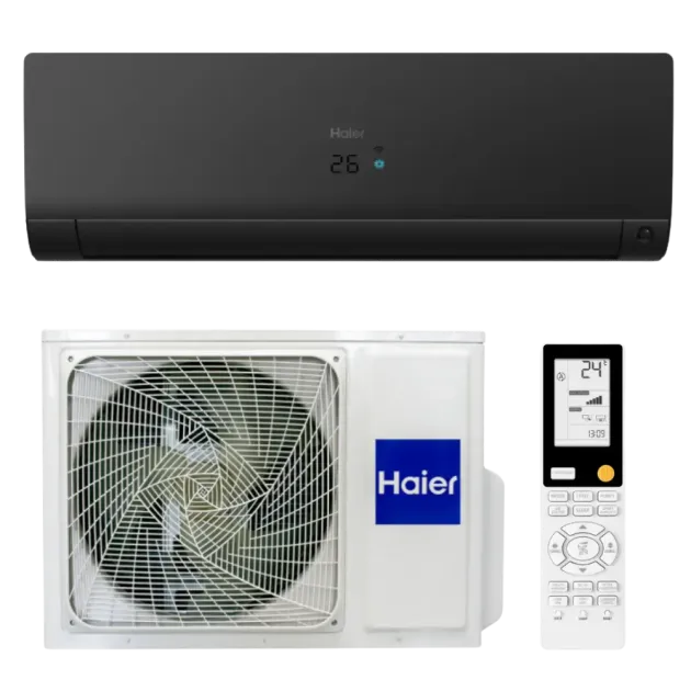 Тепловой насос воздух-воздух Haier Flexis matt black AS25FL-B/1U25MEHFRA-1