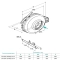 Габаритный чертёж канального вентилятора Lessar LV-FDC 100 и Lessar LV-FDC 125, фото - 3 (Миниатюра)
