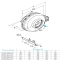 Габаритный чертёж канального вентилятора Lessar LV-FDC 160 и Lessar LV-FDC 200, фото - 5 (Миниатюра)