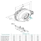 Габаритный чертёж канального вентилятора Lessar LV-FDC 250 и Lessar LV-FDC 315, фото - 7 (Миниатюра)