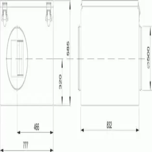 Габаритне креслення канальні вентилятори Ostberg IRE 500, фото - 21