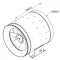 Габаритный чертёж канального вентилятора Ruck EL 630 D4 01, фото - 3 (Миниатюра)