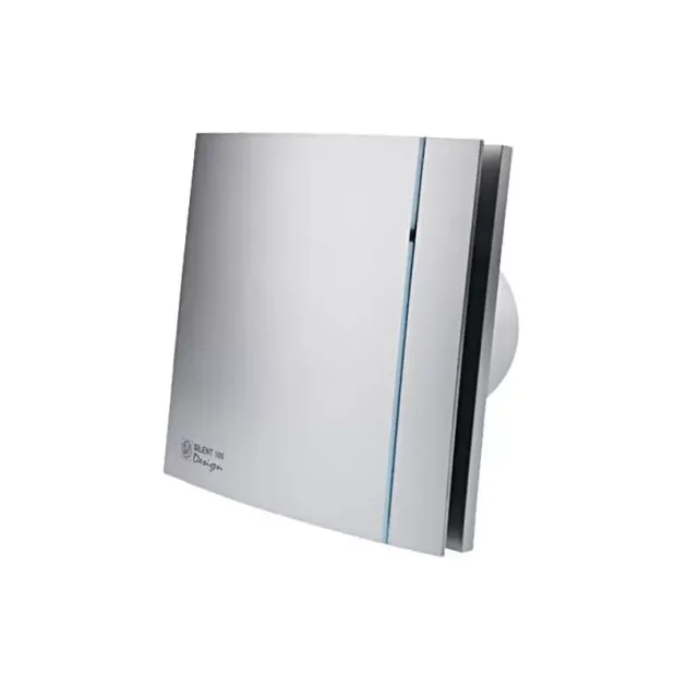 Вытяжной вентилятор S&P SILENT-100 CZ SILVER DESIGN для небольших помещений, фото - 2