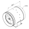 Габаритне креслення канального вентилятора Ruck EL 315 D2 01, фото - 3 (Мініатюра)