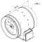 Габаритне креслення канального вентилятора Ruck EL 280 E2 02, фото - 3 (Мініатюра)