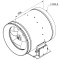 Габаритне креслення канального вентилятора Ruck EL 355 E4 01, фото - 3 (Мініатюра)