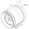 Габаритне креслення канального вентилятора Ruck EL 500 E4 01, фото - 3 (Мініатюра)