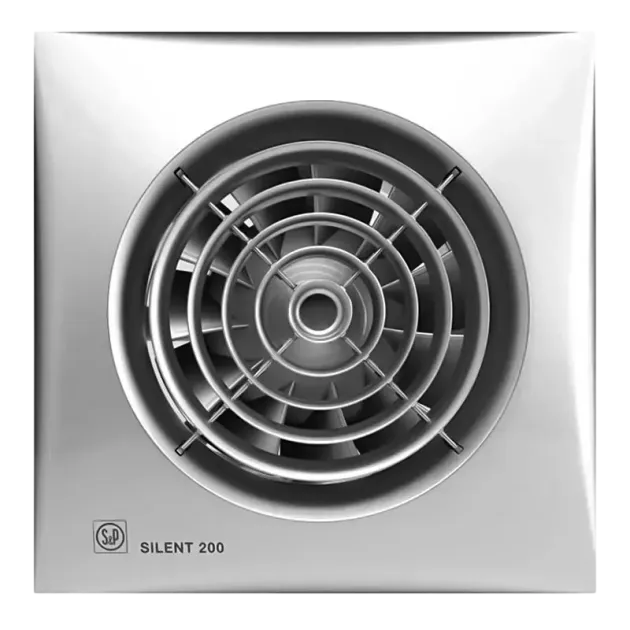 Вентилятор для ванной Soler&Palau SILENT-200 CHZ SILVER