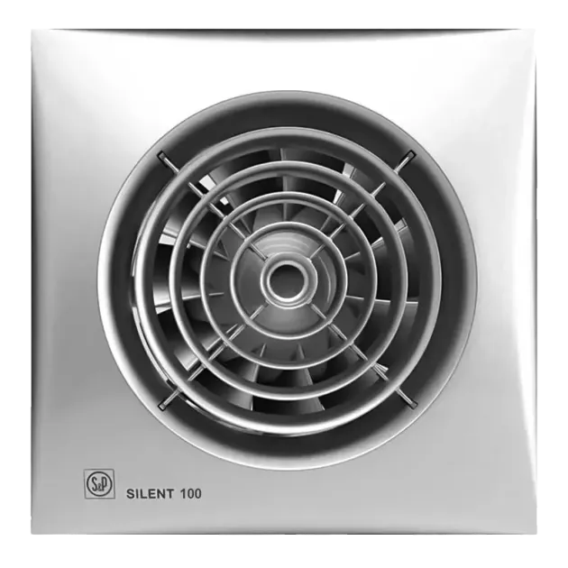 Вентилятор для ванної Soler&Palau SILENT-100 CHZ SILVER