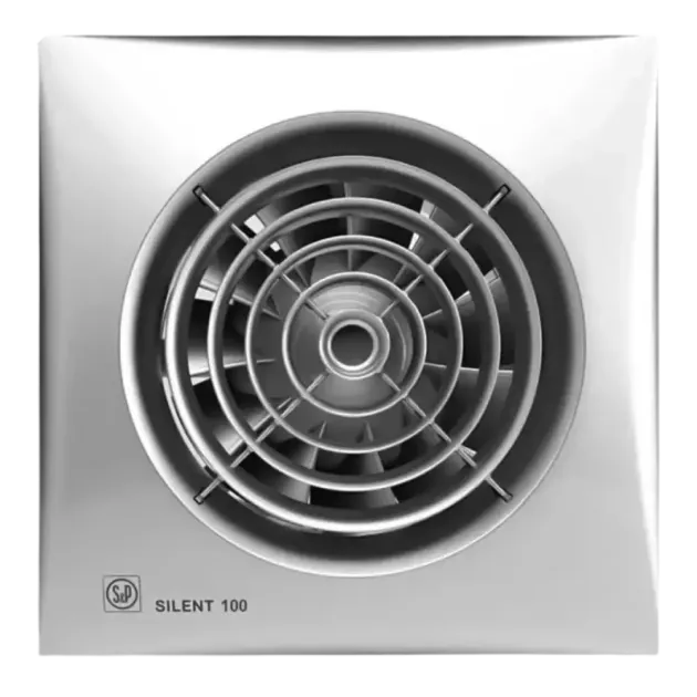 Вентилятор для ванной Soler&Palau SILENT-100 CRIZ SILVER