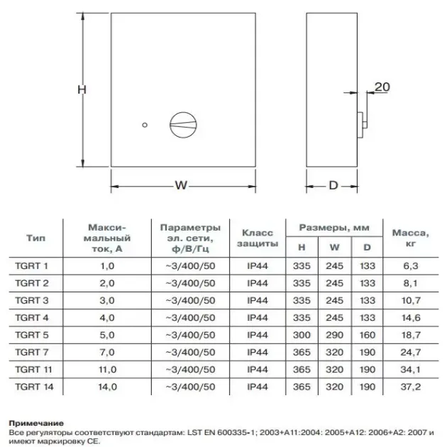 Трансформаторный регулятор Lessar TGRT, 24559, фото - 2, фото - 2